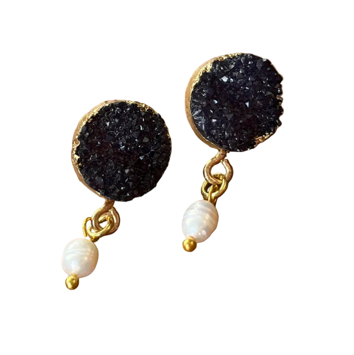 Onyx Crystalized Earrings