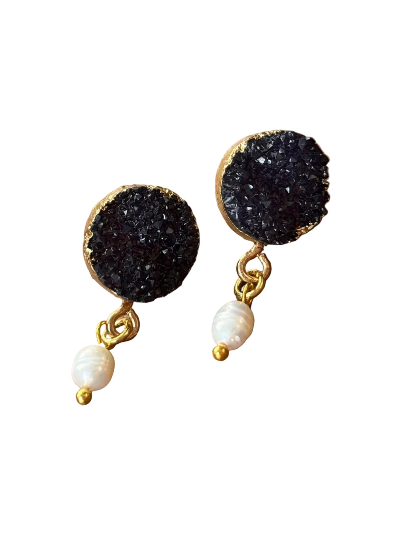 Onyx Crystalized Earrings
